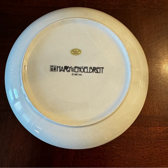 Mary Engelbreit Christmas 7" Santa Claus Plate Santa Candy Decorator Dish - Picture 3 of 5